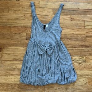 Grey bow tank top